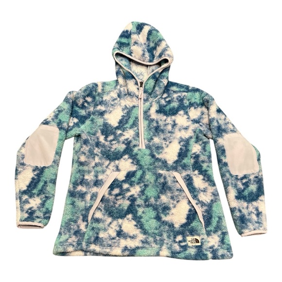 The North Face campshire pullover 1/4 zip Hooded women’s jacket size Medium - Picture 1 of 13